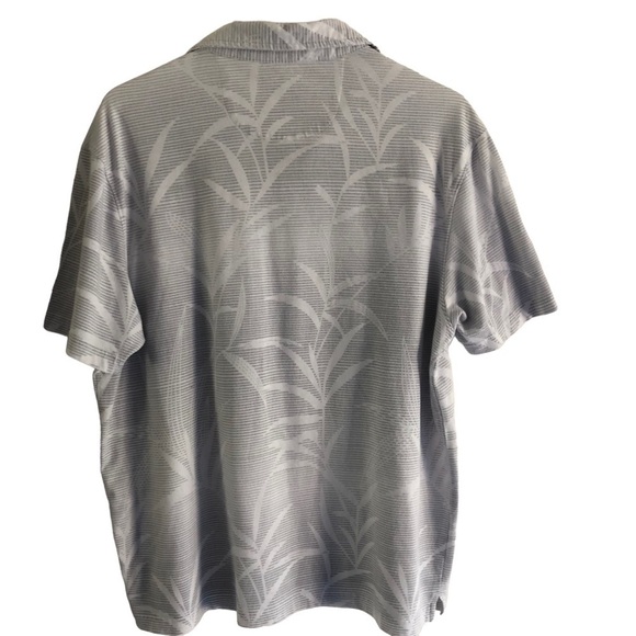 Nat Nast Short Sleeve Polo Shirt Gray White Large - Picture 2 of 6